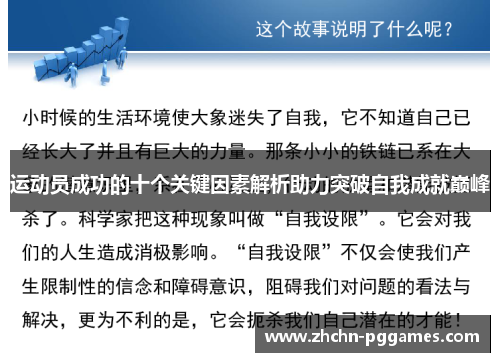 运动员成功的十个关键因素解析助力突破自我成就巅峰